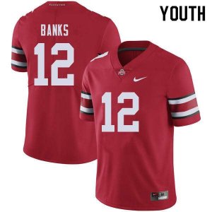 Youth Ohio State Buckeyes #12 Sevyn Banks Red Nike NCAA College Football Jersey Fashion EPV0844GT